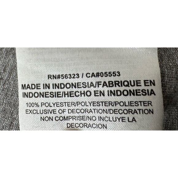 Nike Shirt Gray Swoosh Thatcher Dri Fit Short Sleeve T-shirt Men’s Size Large - Picture 9 of 10